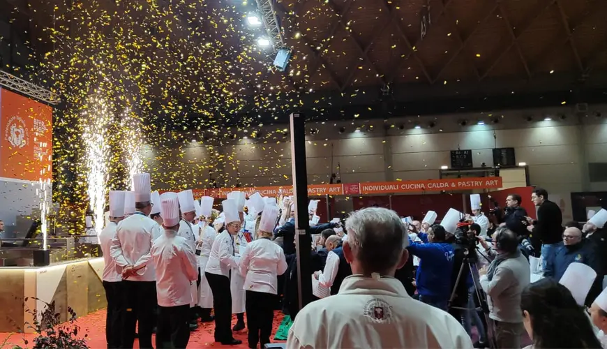 Lancio coriandoli premiazione air blaster