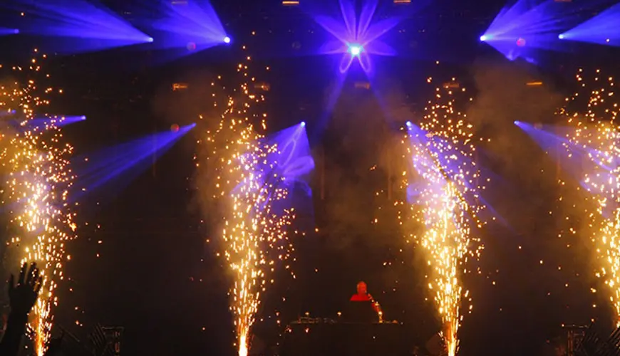 Effetti pirotecnici da palco