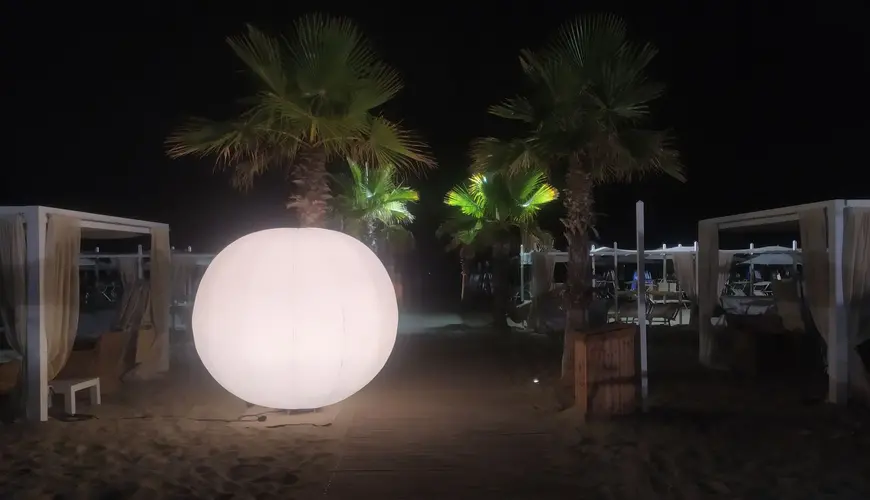 Sfere luminose ø 200 cm illuminazione bianca o RGB