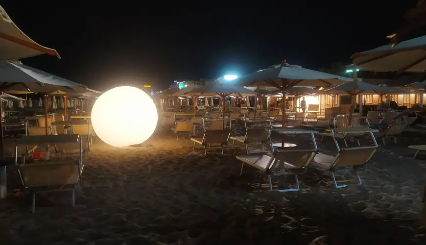 Sfere luminose ø 200 cm illuminazione bianca o RGB