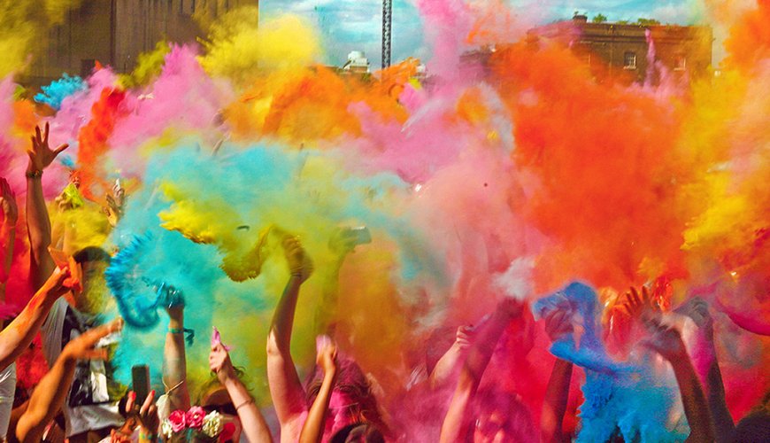 Holi party - Festa dei colori - polveri colorate