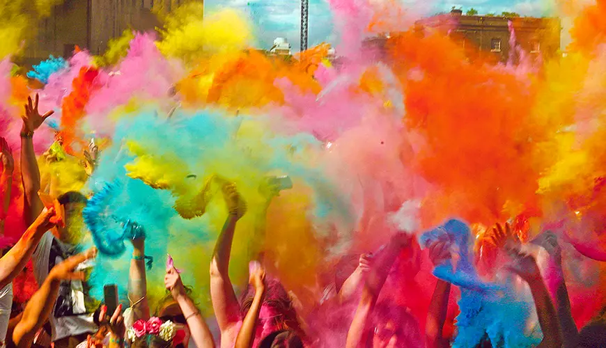 Holi party - Festa dei colori - polveri colorate