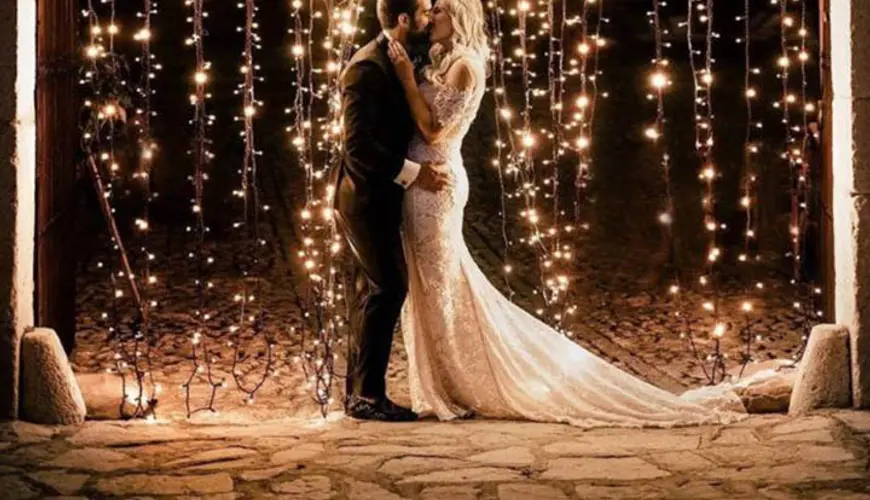 Tenda di luci su arco