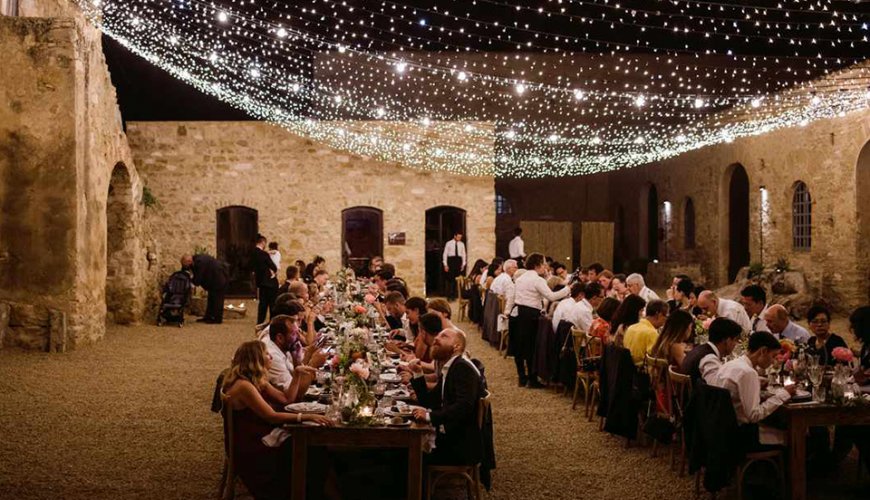 Catene di lampadine per matrimonio