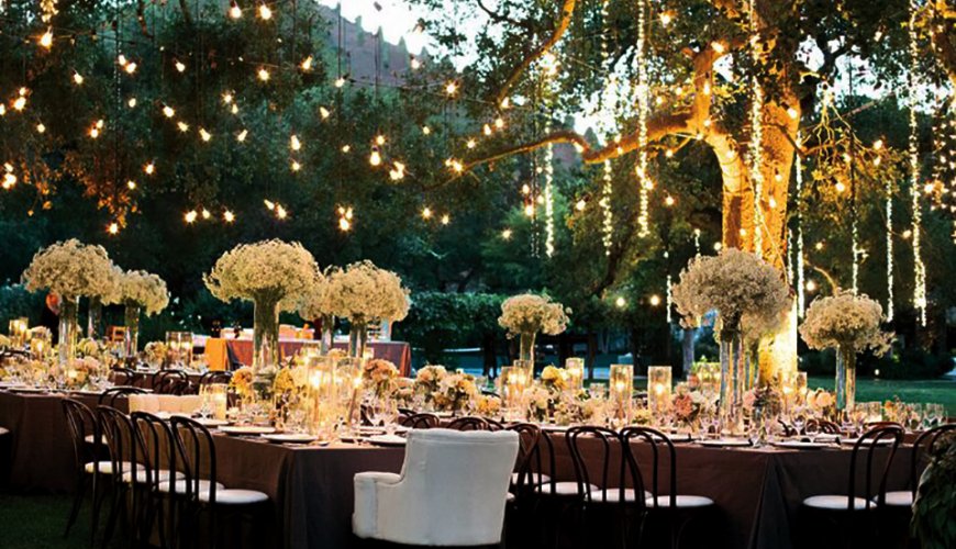 Illuminazione matrimonio