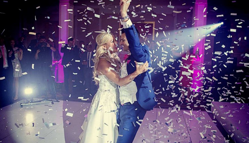 Lancio coriandoli matrimonio