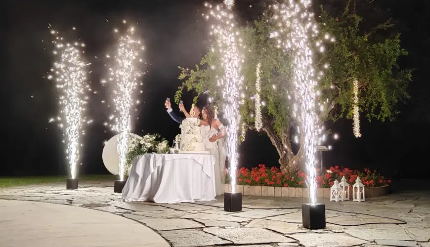 Fontane fredde luminose 4 metri Fontane fredde luminose 4 metri