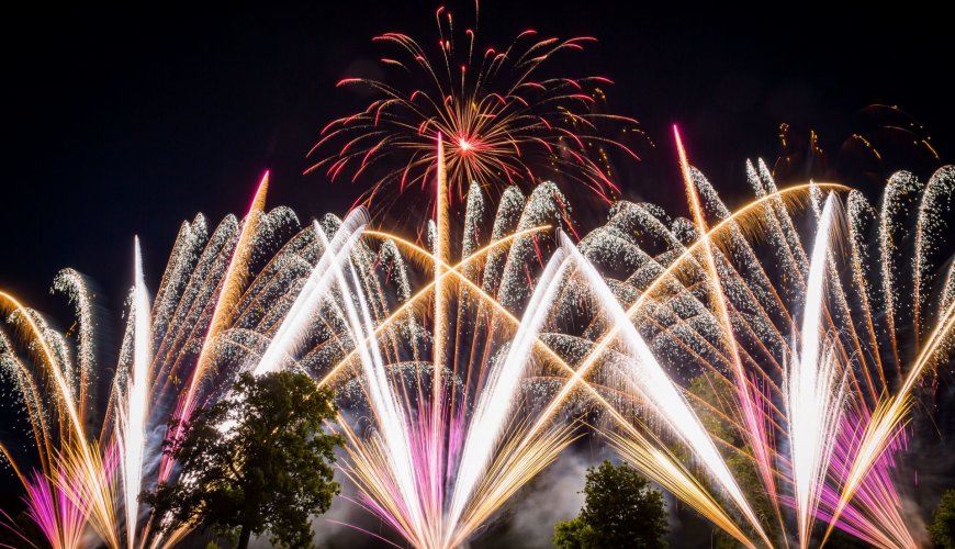 Spettacoli pirotecnici aerei e fuochi d'artificio