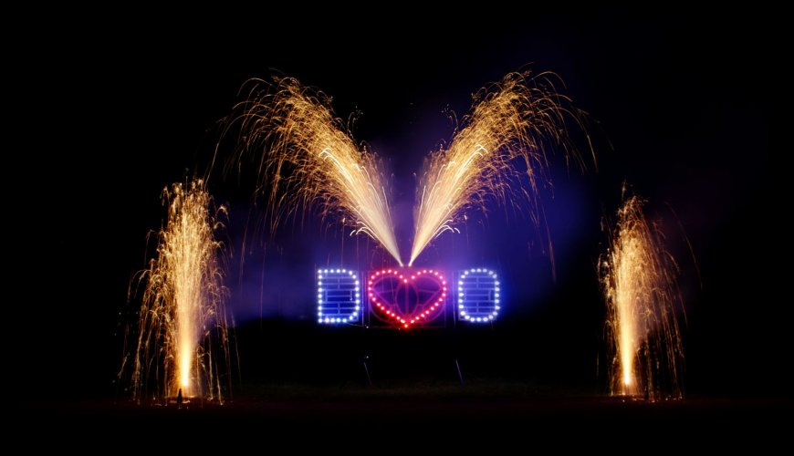 Spettacoli pirotecnici aerei e fuochi d'artificio
