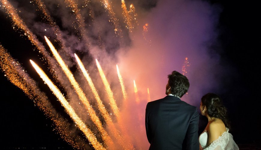 Spettacoli pirotecnici aerei e fuochi d'artificio