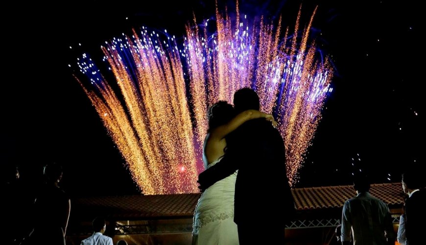 Spettacoli pirotecnici aerei e fuochi d'artificio