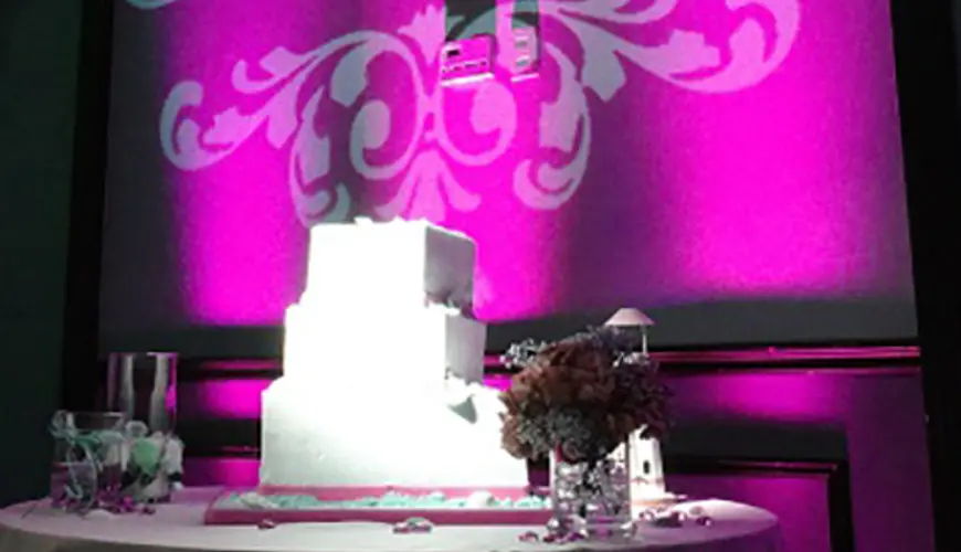 Proiezione nomi su parete