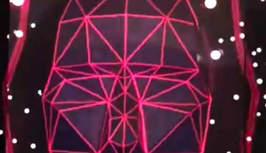 Video mapping struttura volto