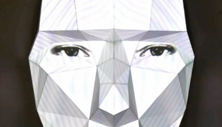 Video mapping struttura volto Video mapping struttura volto