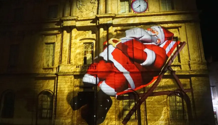 Video mapping natalizio