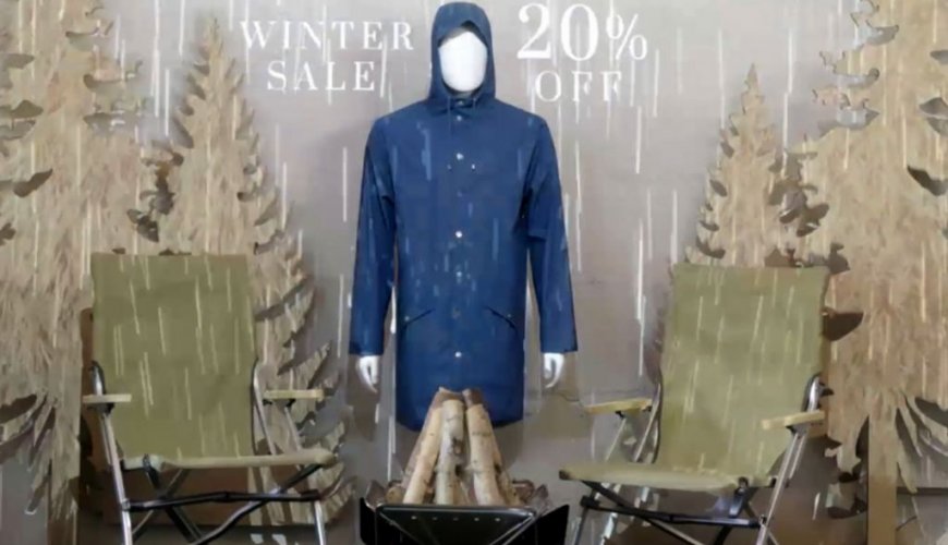 Video mapping vetrina negozio Video mapping vetrina negozio