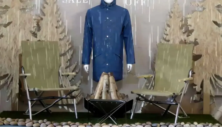 Video mapping vetrina negozio