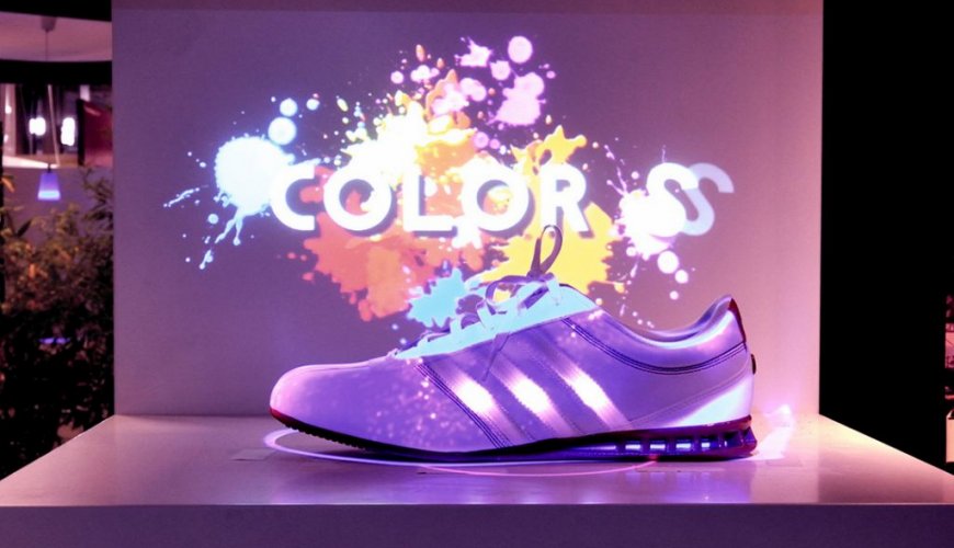 Video mapping shoes Video mapping shoes