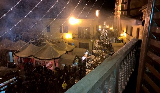 E' Natale a Mombaroccio - nevicata