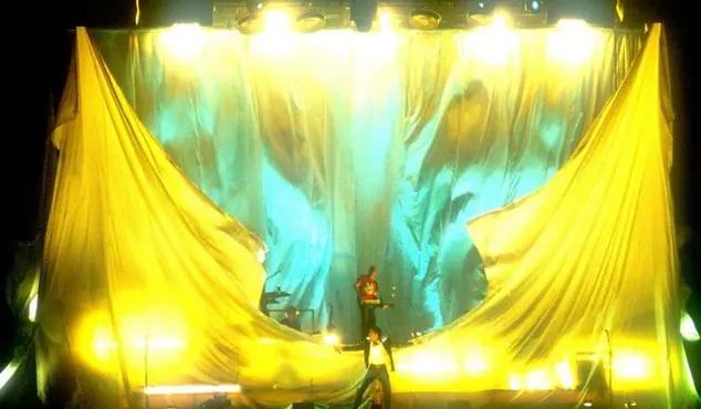 Caduta automatica teli o fondali kabuki